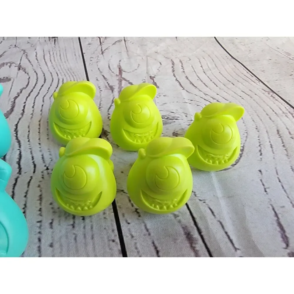 10 Monsters Inc University Birthday Cake/Cupcake Rings -5 Mike & 5 Sulley